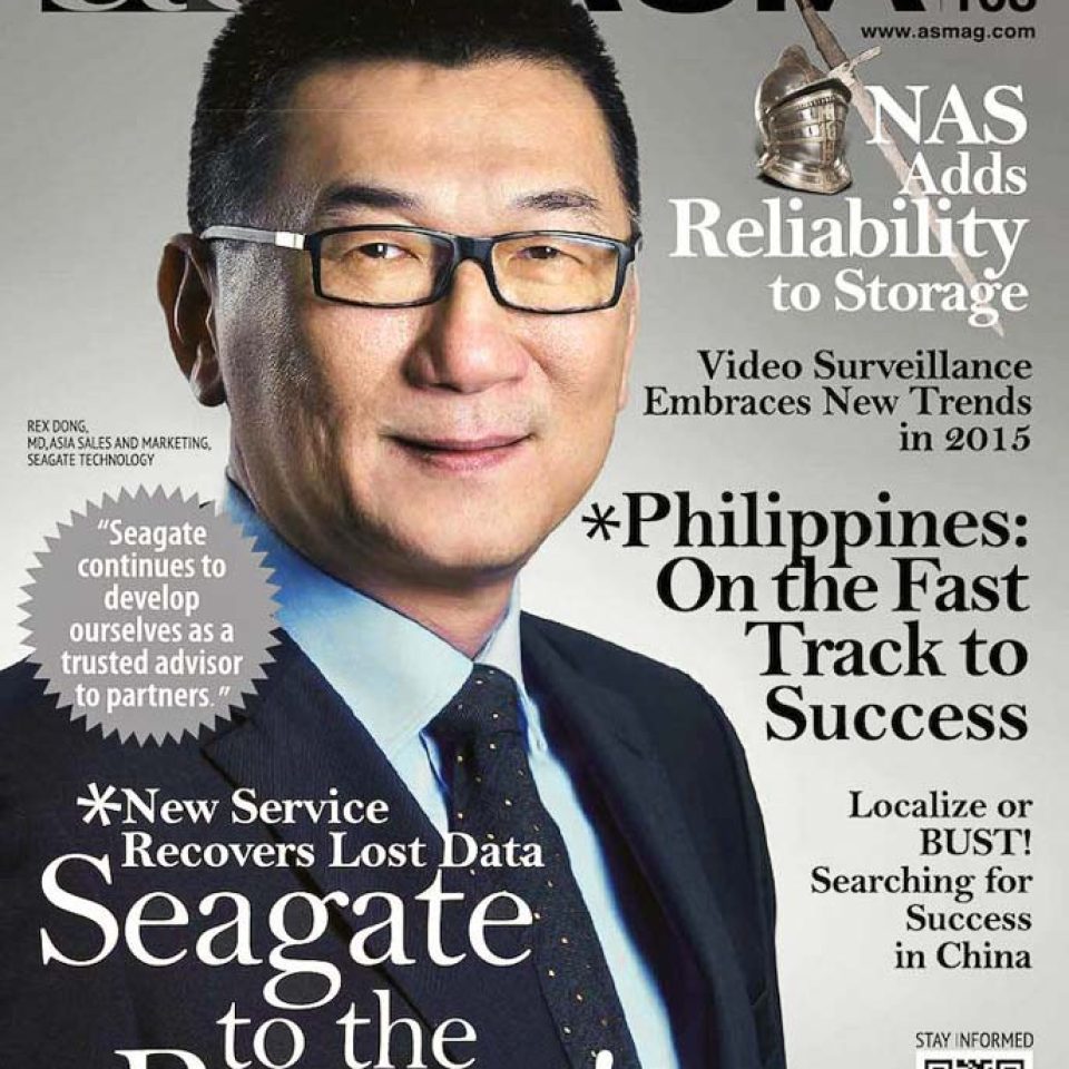 Magazine feature on Seagate storage reliability illustrated with the commissioned executive portrait — singapore C-suite portrait photography, singapore CEO corporate photographer
